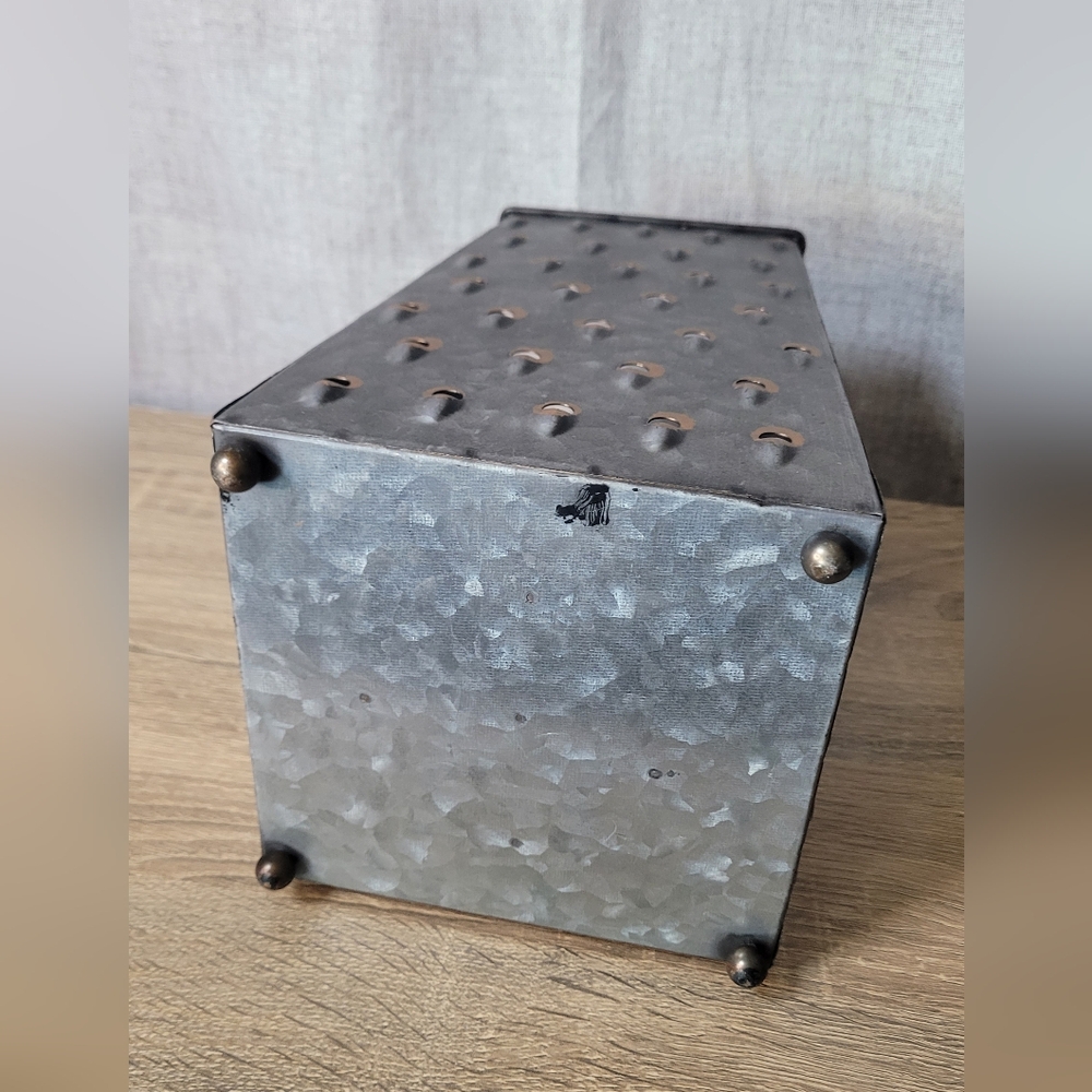 Vintage Metal Grater Set Candle Holder Decor - Picture 10 of 16